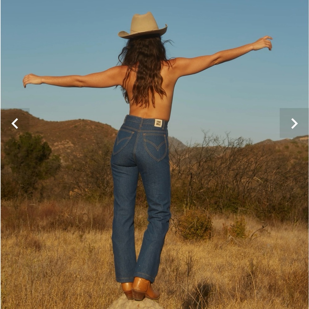 Lykke Wulff Cowgirl Jean in Indigo Denim, size 2